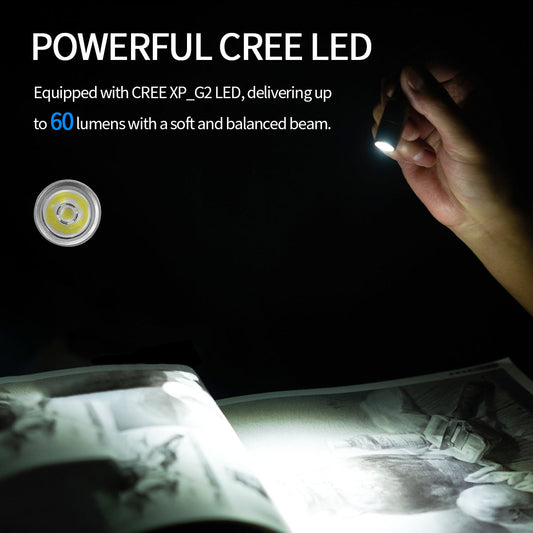 Titanium Alloy Keychain Mini Flashlight Light LED Multifunctional Bottle Opener