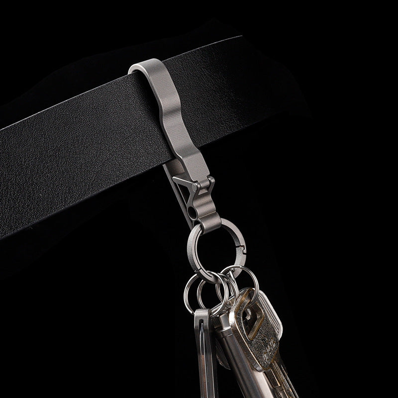 Men's Titanium Alloy Keychain - Lightweight & Strong Key Ring