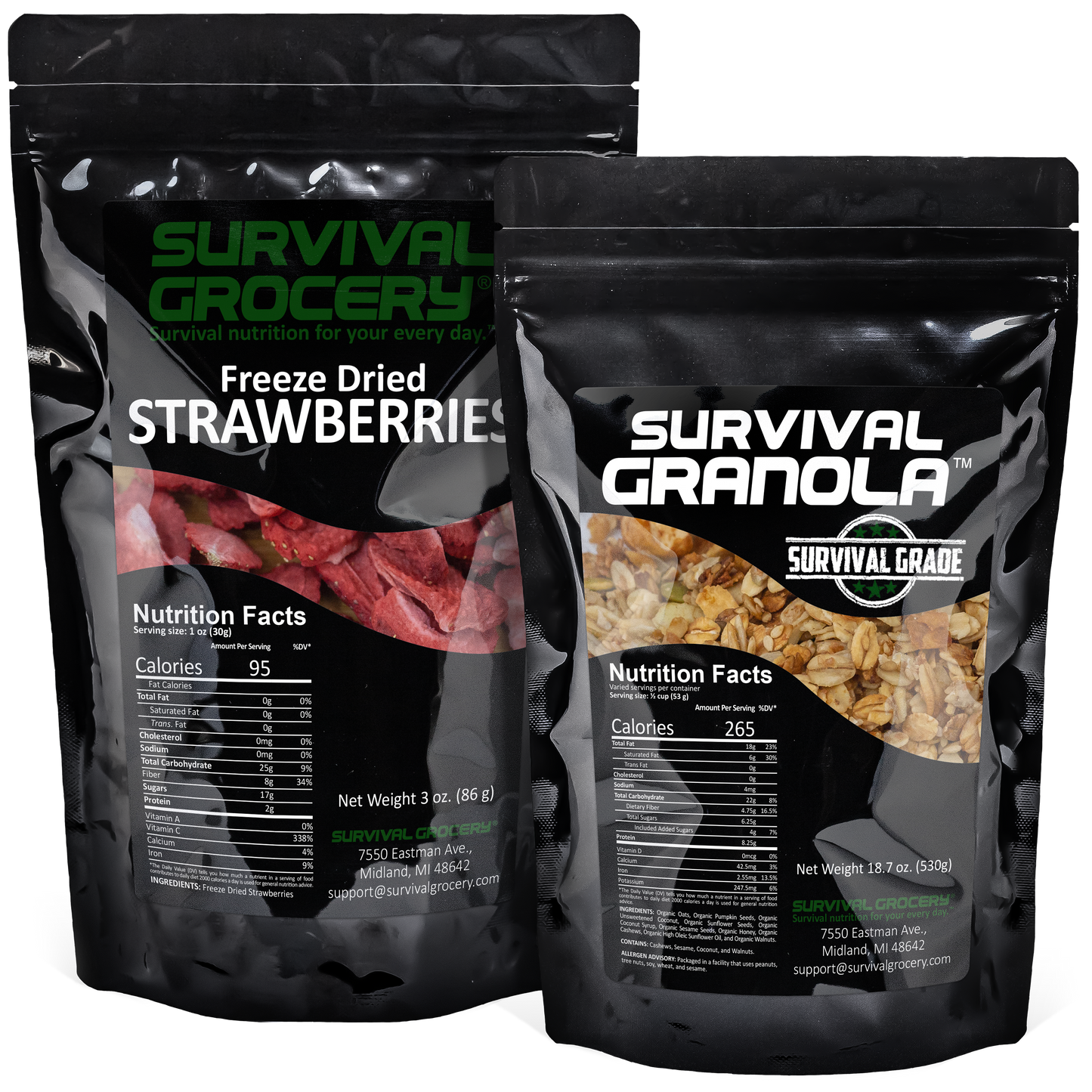 Survival Granola™ - Organic, Gluten Free, and Non-GMO